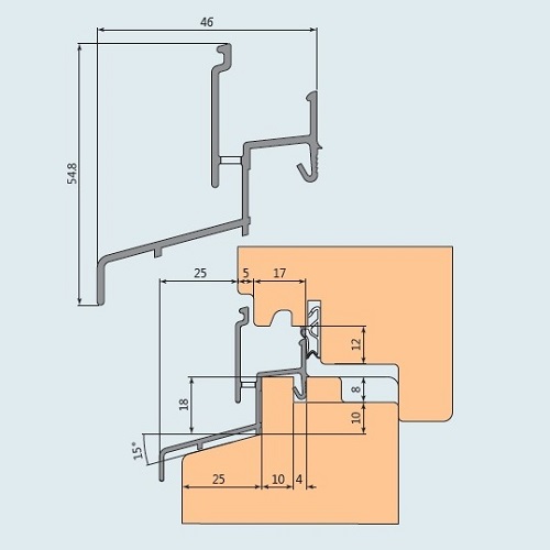 Lacrimar toc 2030 gri/maro (6metri)